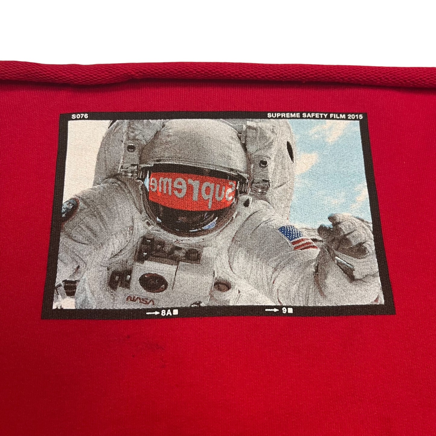Supreme "Astronaut" Test Print Fabric Swatch - Red