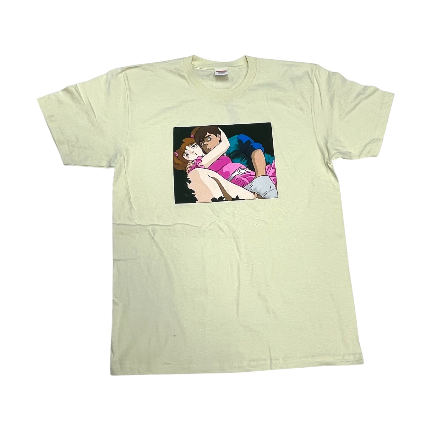 SAMPLE Supreme x Toshio Maeda Overfiend Date T-Shirt - Pale Yellow (Large)