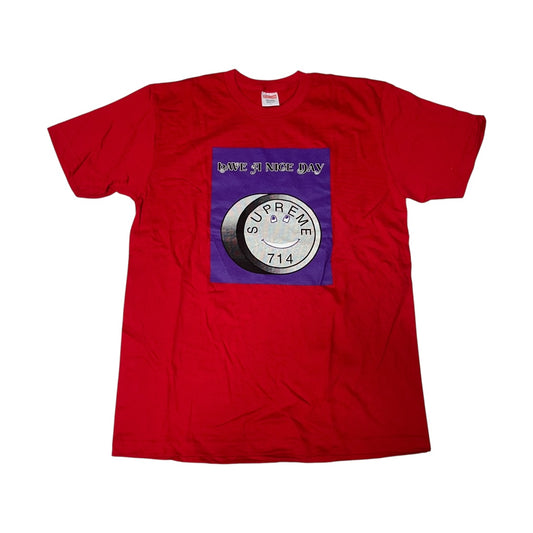 Supreme Lude Have A Nice Day T Shirt - Red (Large)