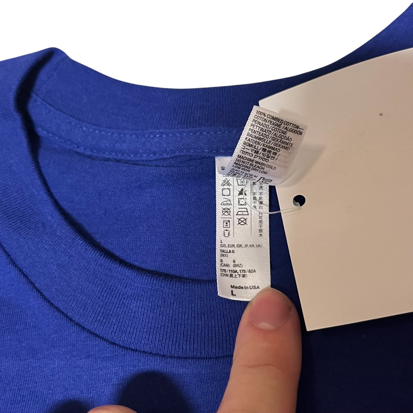 SAMPLE Supreme Unamerican T-Shirt - Blue (Large) #2