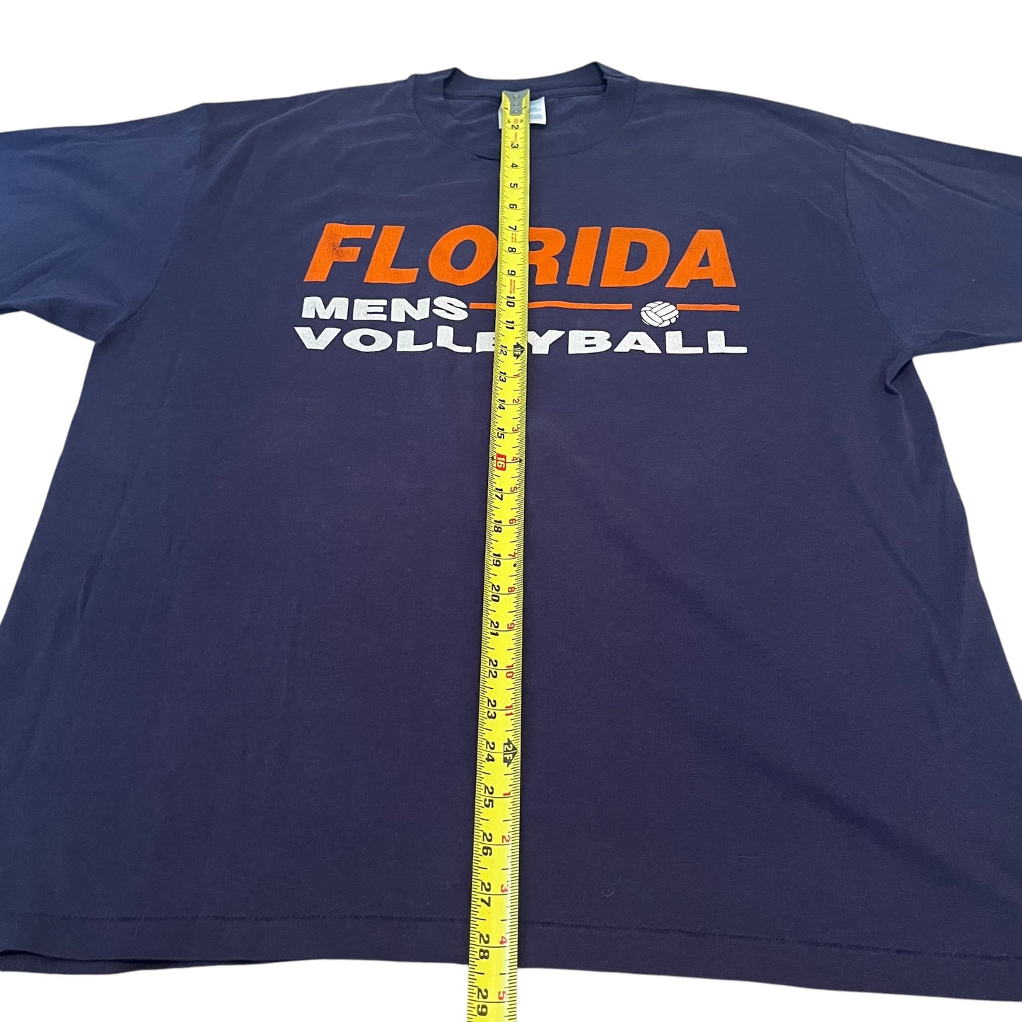 VINTAGE Florida Mens Volleyball T-Shirt - Navy (XL)
