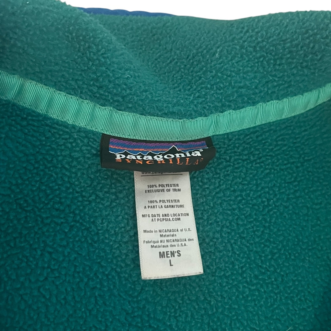 Patagonia Synchilla Snap T Fleece - Green (Large)