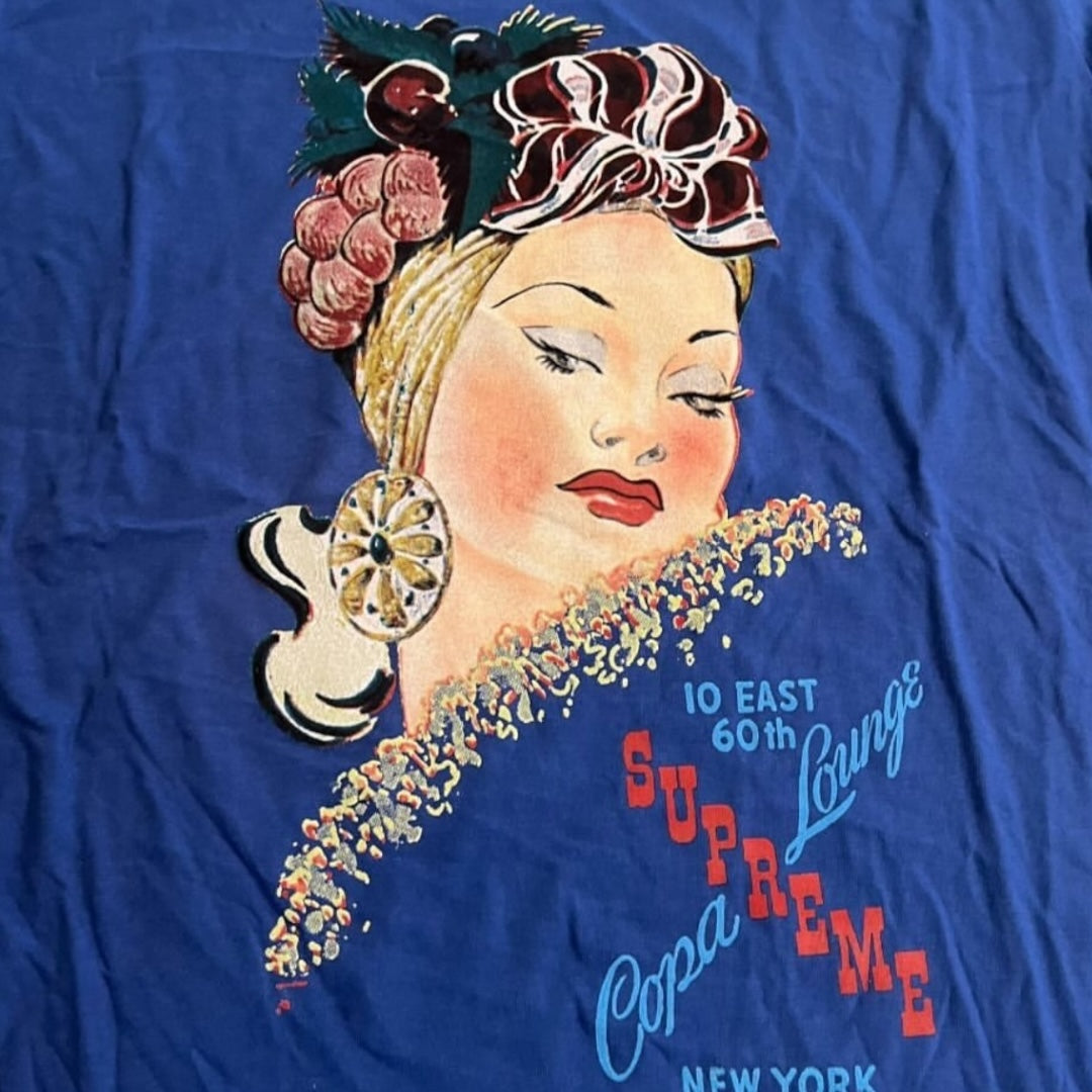 SAMPLE Supreme Copacabana T-Shirt - Cobalt Blue (Large)