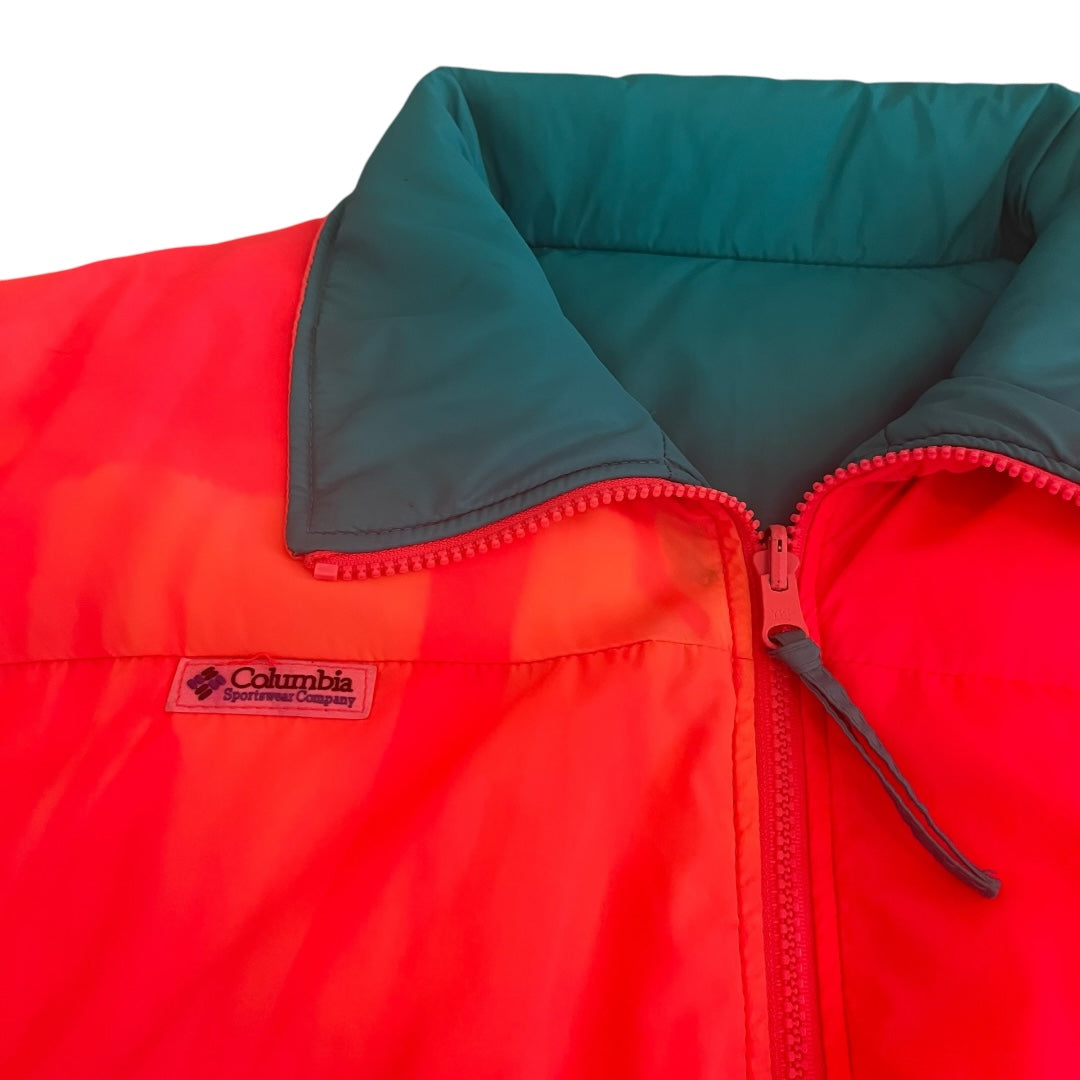 VINTAGE Columbia Radial Sleeve Reversible Puffer Down Jacket (Large)