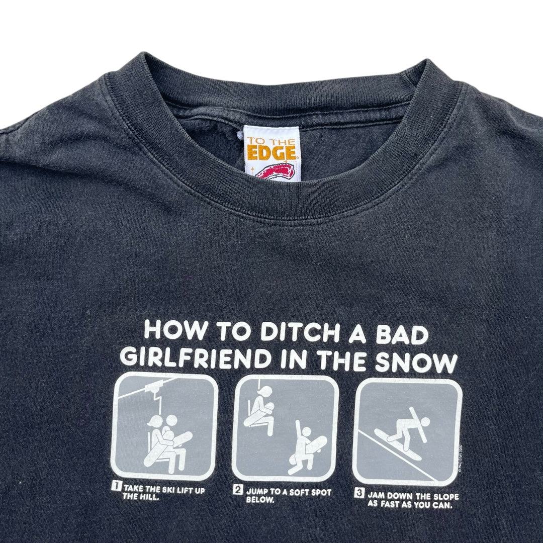 VINTAGE How to Ditch a Bad Girlfriend T Shirt (Large)