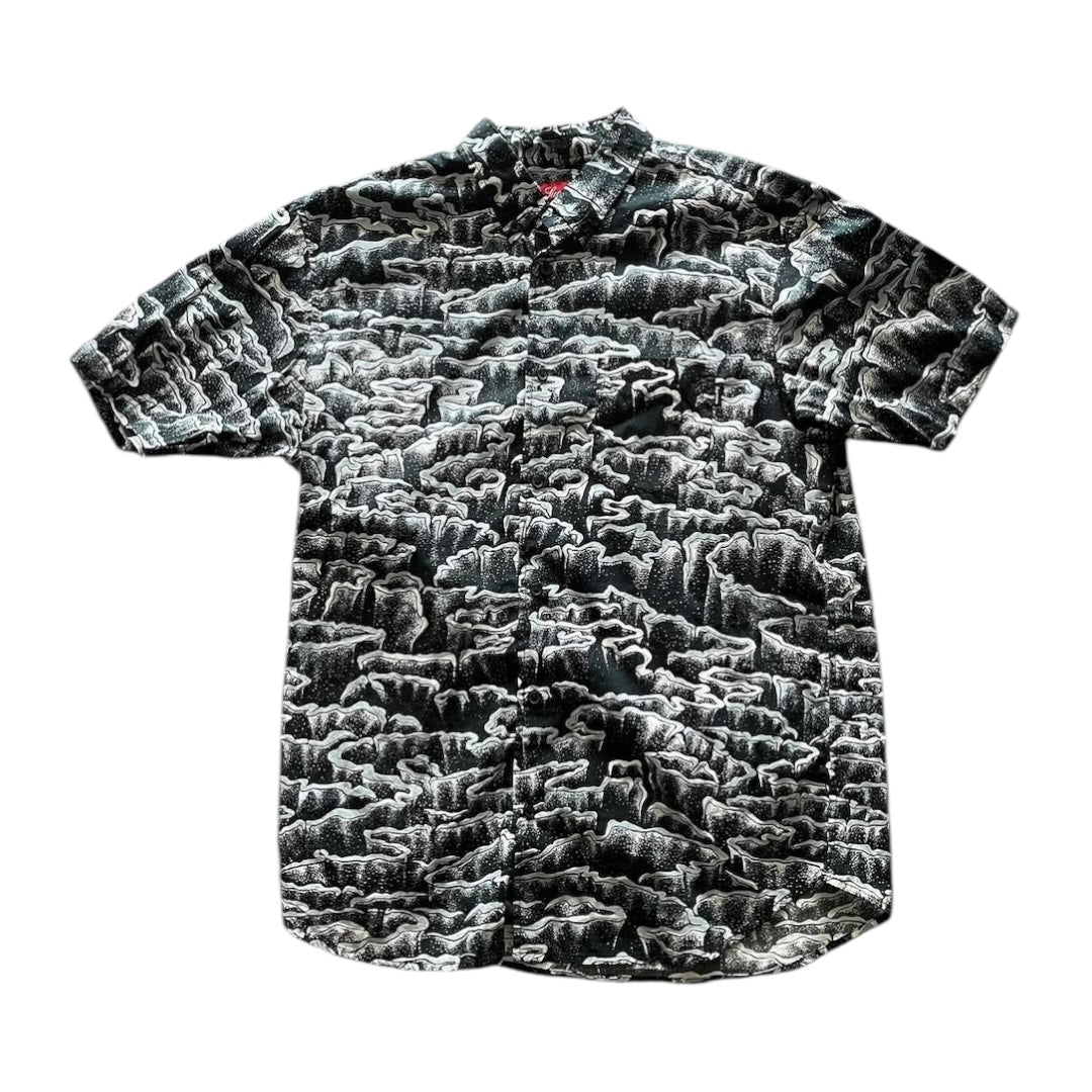 SAMPLE Supreme Waves Button Up Shirt - Navy (Large)