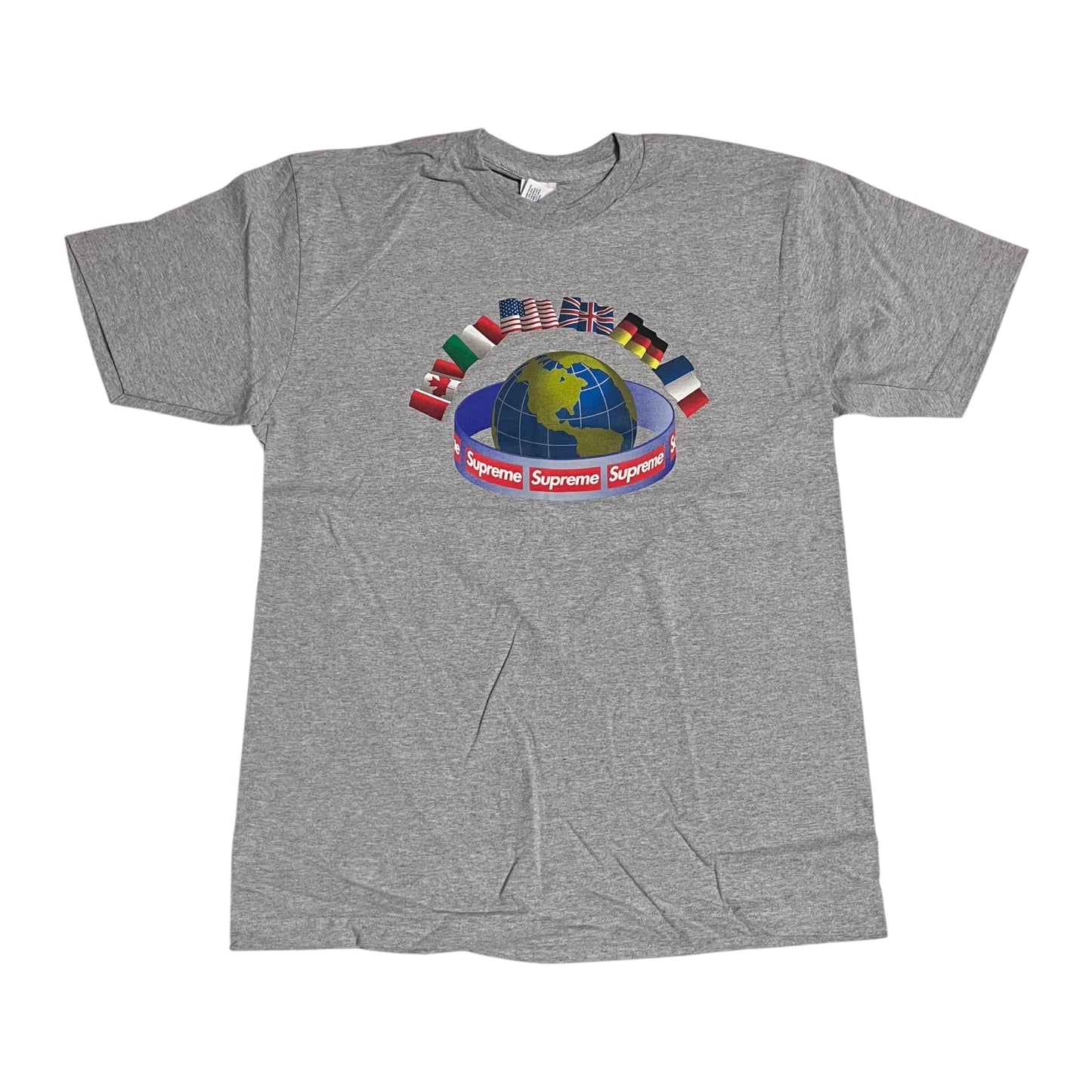 SAMPLE Supreme Worldwide T-Shirt - Heather Grey (Large)