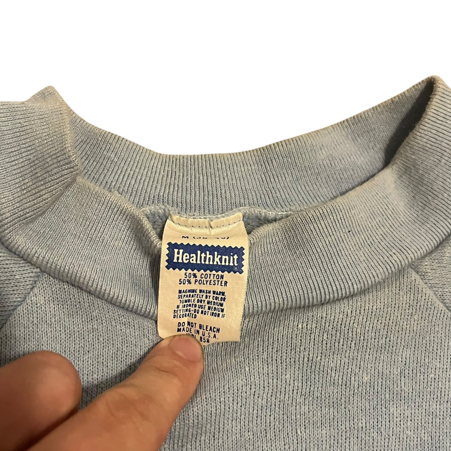 VINTAGE 1980s Healthknit Old Dominion University Sweatshirt (Medium)