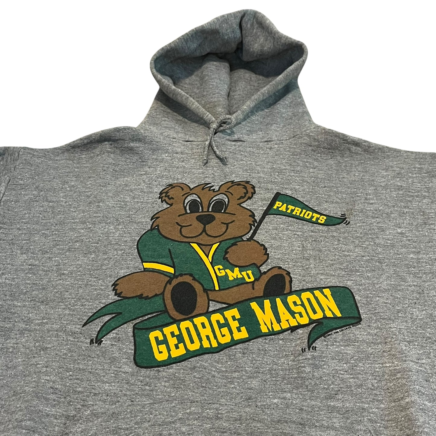VINTAGE Russell Athletic George Mason University Hoodie Sweatshirt (Large)