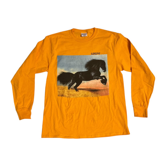 SAMPLE Supreme Stallion Long Sleeve T Shirt - Yellow (Large)