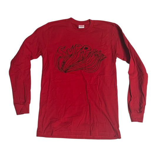 Supreme x Daniel Johnston Long Sleeve T Shirt - Red