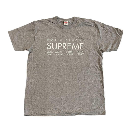 Supreme International T Shirt - Heather Grey