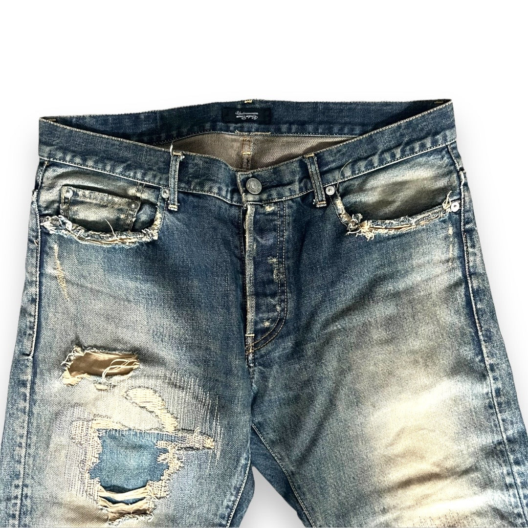 Undercover 68 Black Yarn Denim Jeans 2010 ZoZoTown