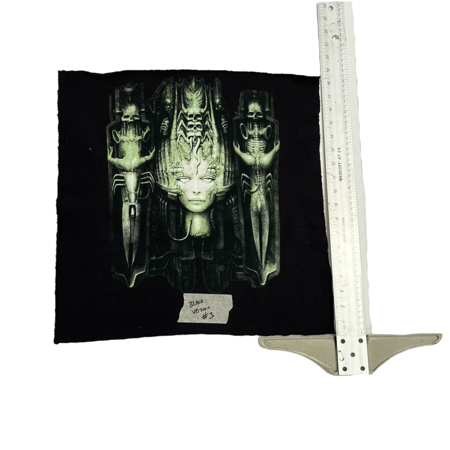 SAMPLE Supreme x HR Giger Test Print Swatch - Black