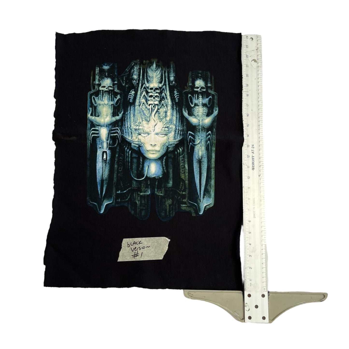 SAMPLE Supreme x HR Giger Test Print Swatch - Black #2