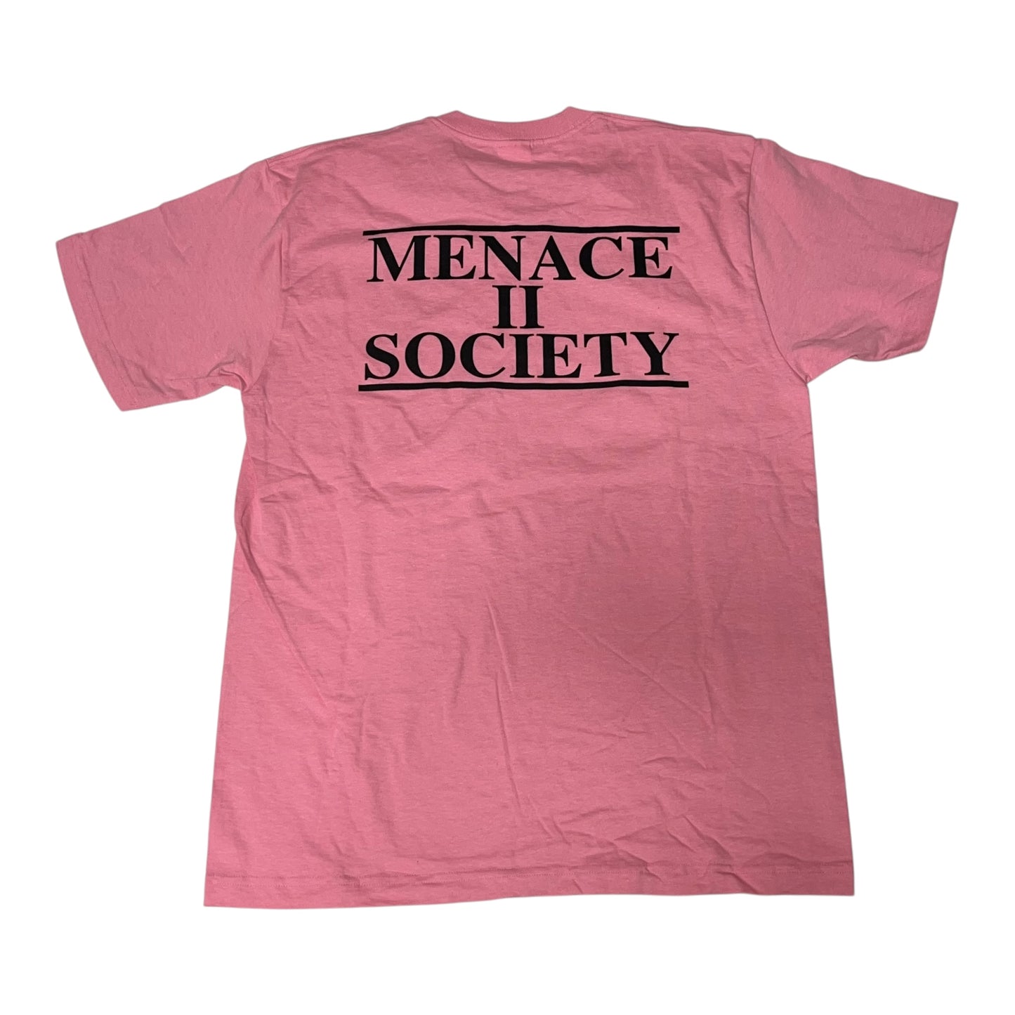 Supreme Menace 2 Society T-Shirt - Pink (Large)