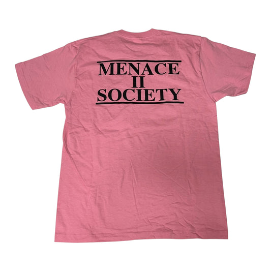 Supreme Menace 2 Society T-Shirt - Pink (Large)