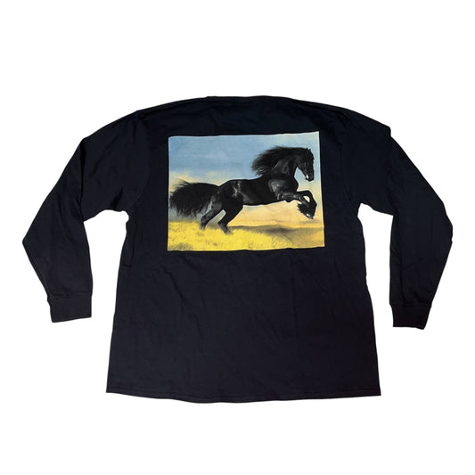 SAMPLE Supreme Stallion Long Sleeve T Shirt - Black (XL)
