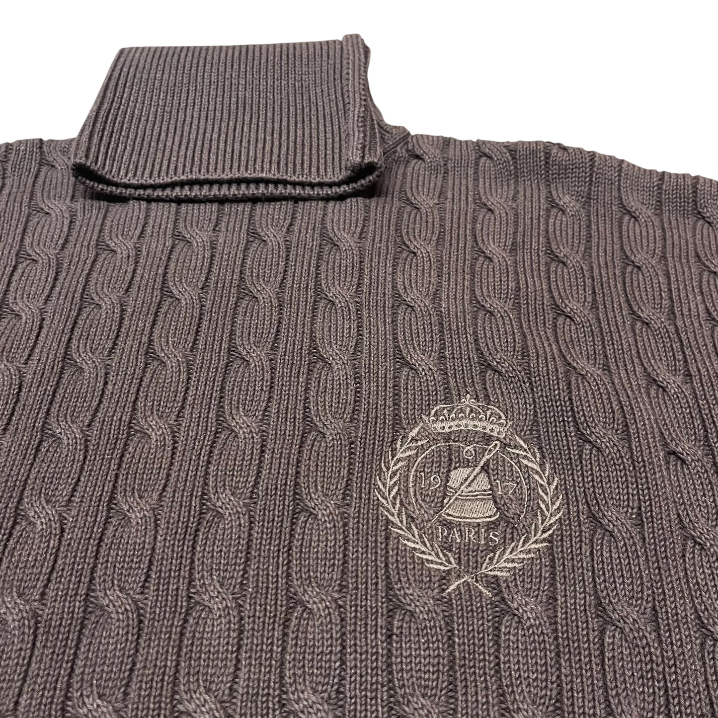 Balenciaga Destroyed Turtleneck Knit Sweater - Black (Size 3)