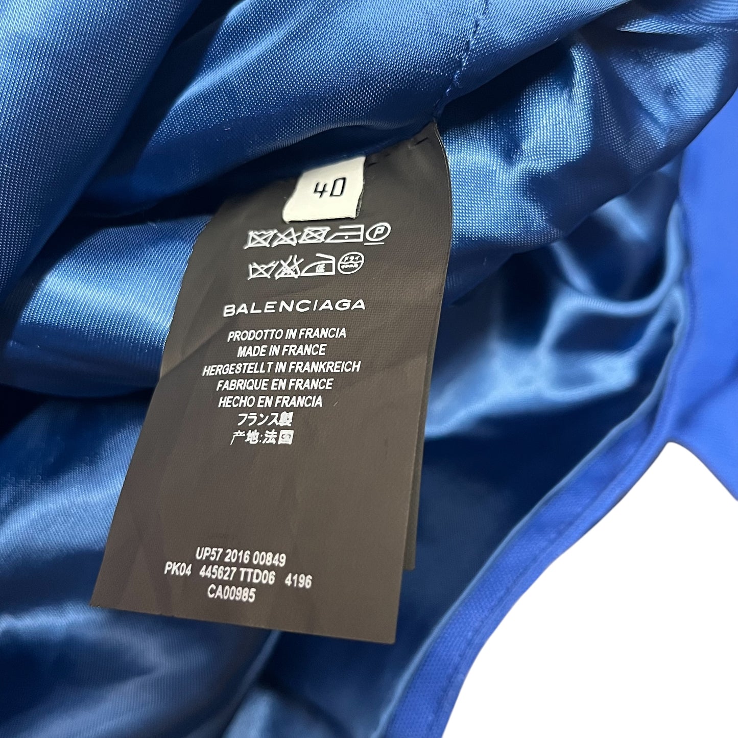 Balenciaga Swing Parka AW17 - Blue (40)