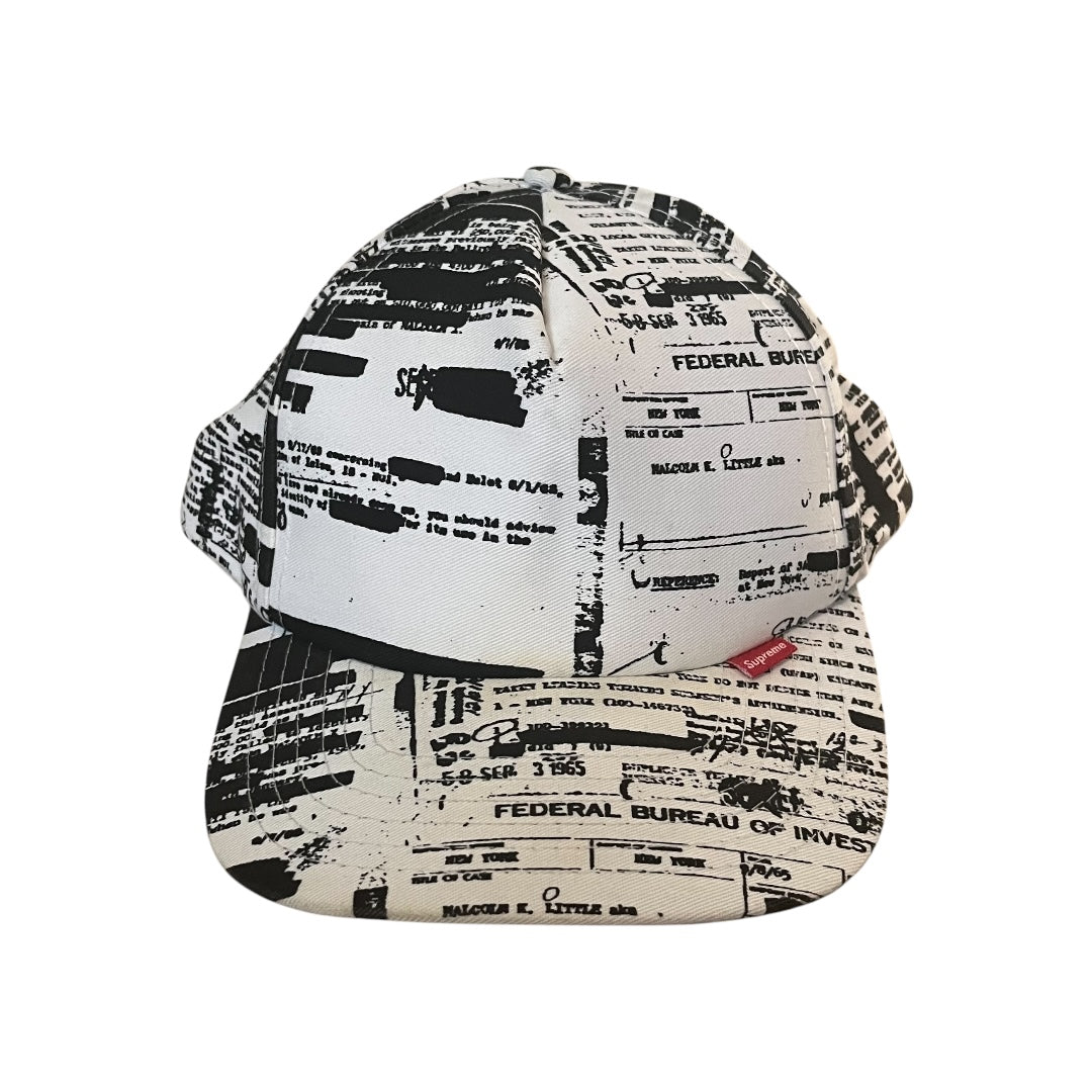 Supreme FBI AOP Hat - White / Black