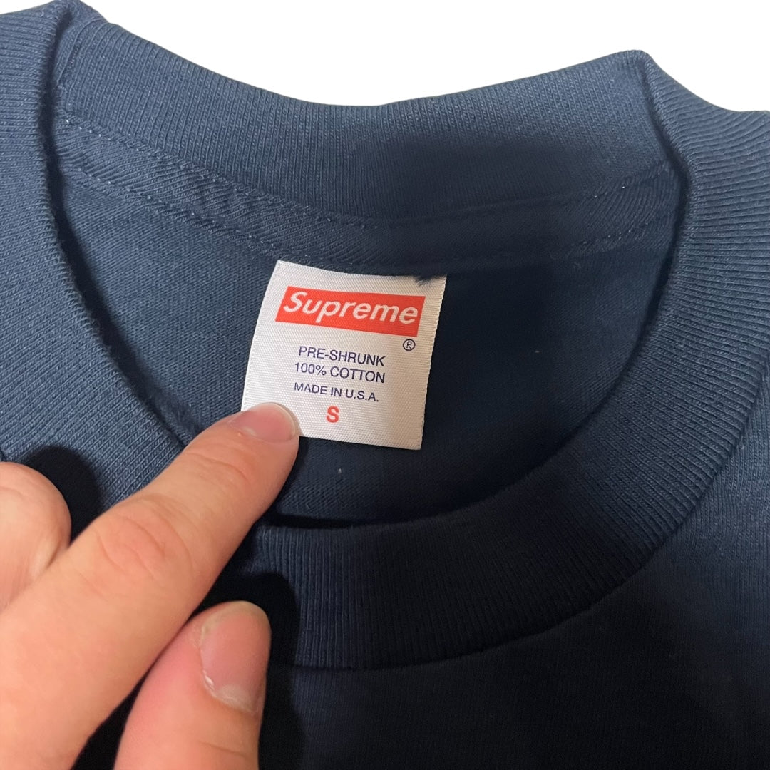 Supreme Menace 2 Society T-Shirt - Navy (Small)
