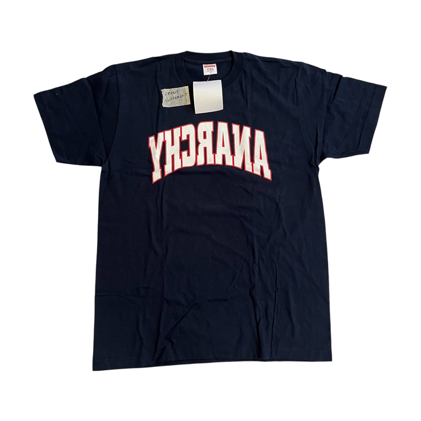 SAMPLE Supreme Anarchy T Shirt - Navy (Large)