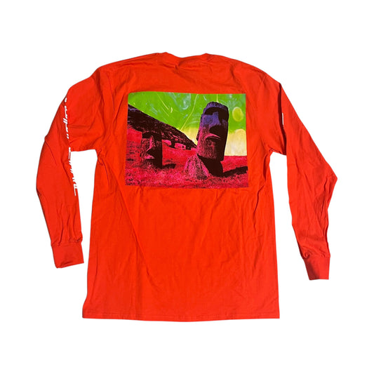 SAMPLE Supreme Easter Island L/S T-Shirt - Orange (Large)
