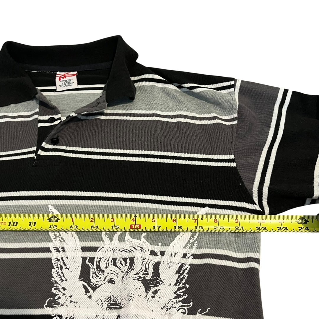 VINTAGE Seven7 by Seven Souls Double Layer Striped Shirt (Large)