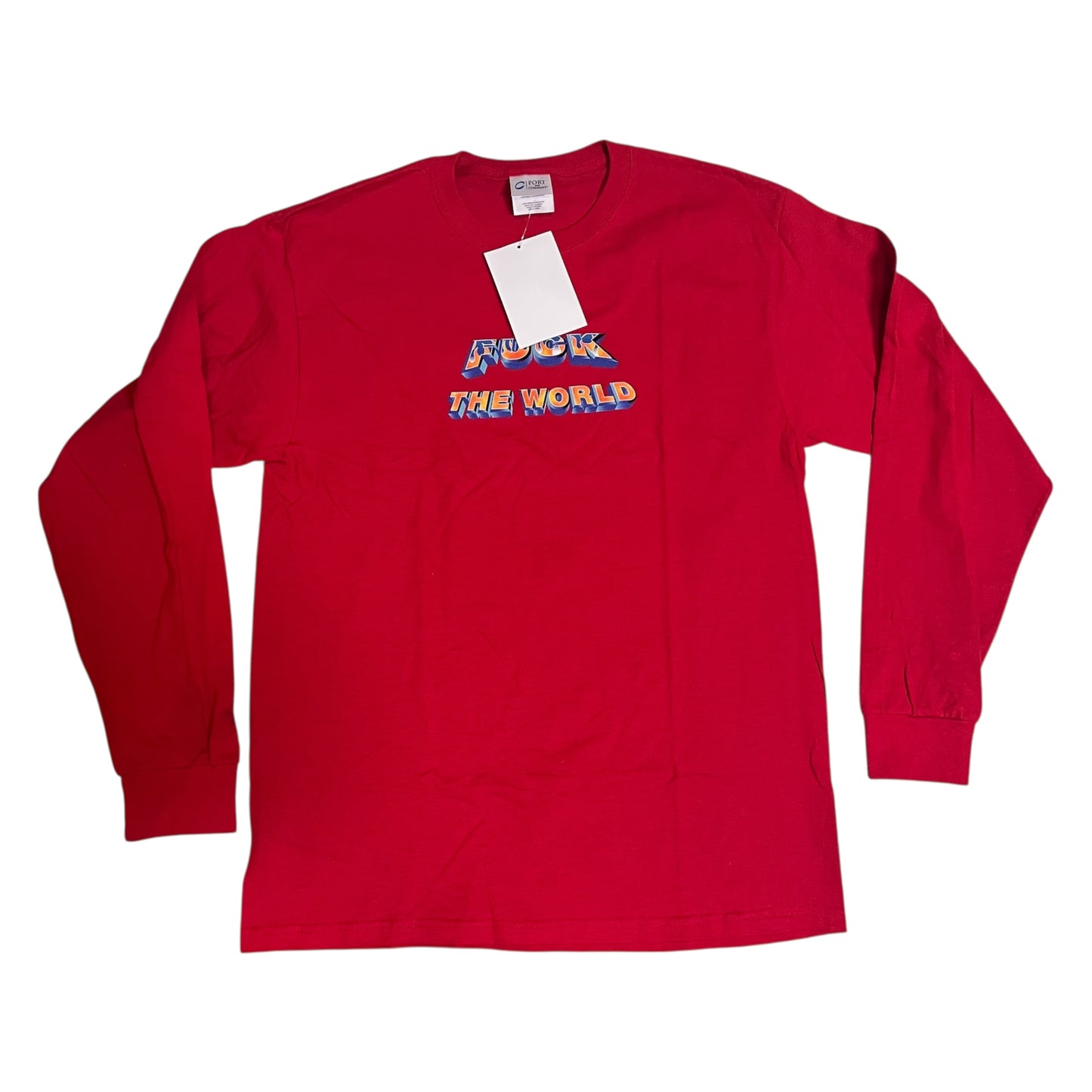 SAMPLE Supreme F The World Long Sleeve T-Shirt - Red (Large)