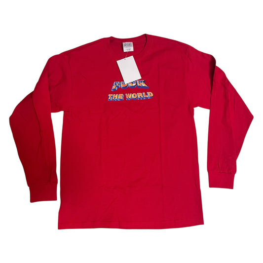 SAMPLE Supreme F The World Long Sleeve T-Shirt - Red (Large)