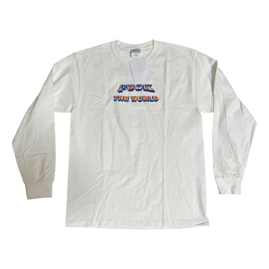 SAMPLE Supreme F The World Long Sleeve T-Shirt - White (Large)
