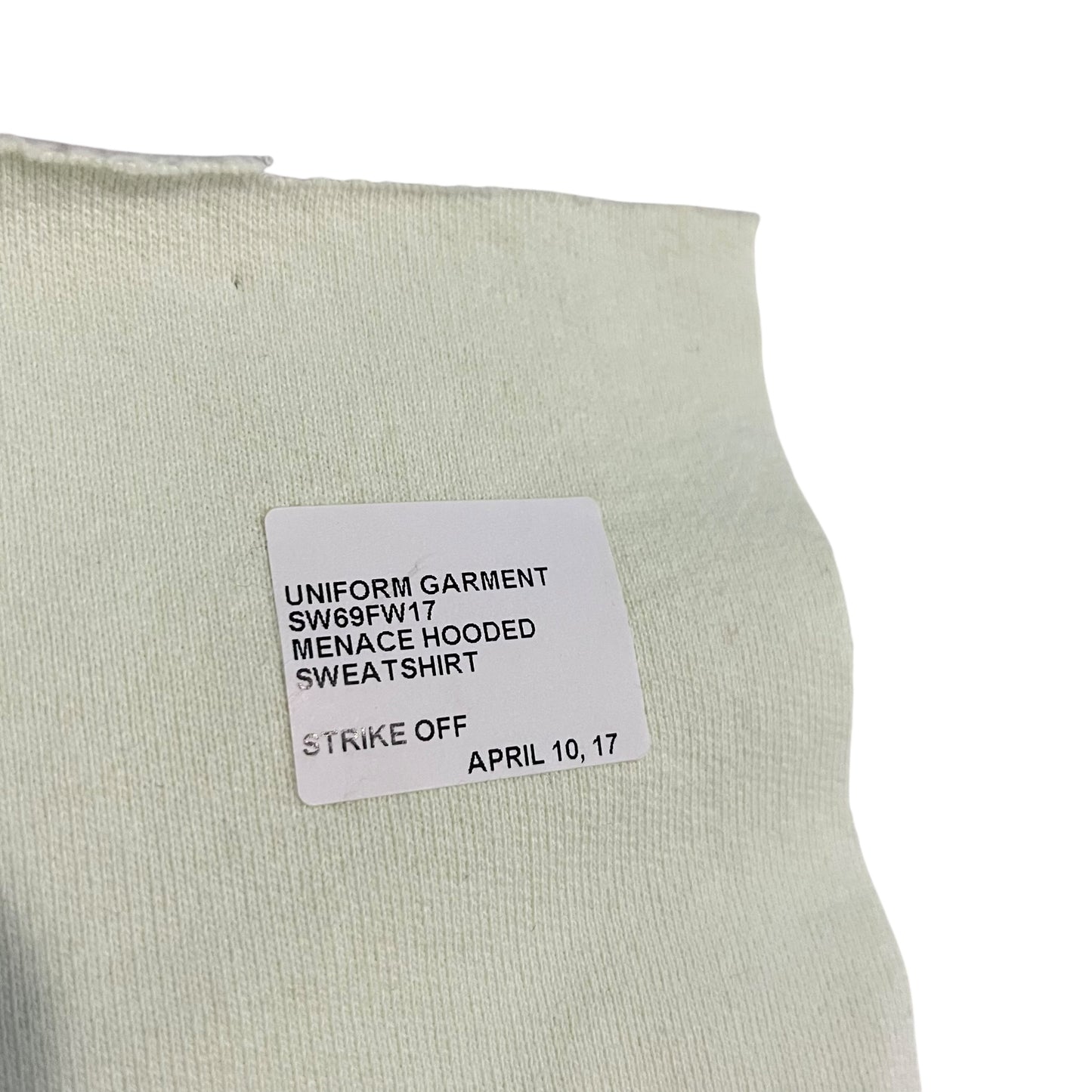Supreme Menace Test Print Fabric Swatch (Light Green)