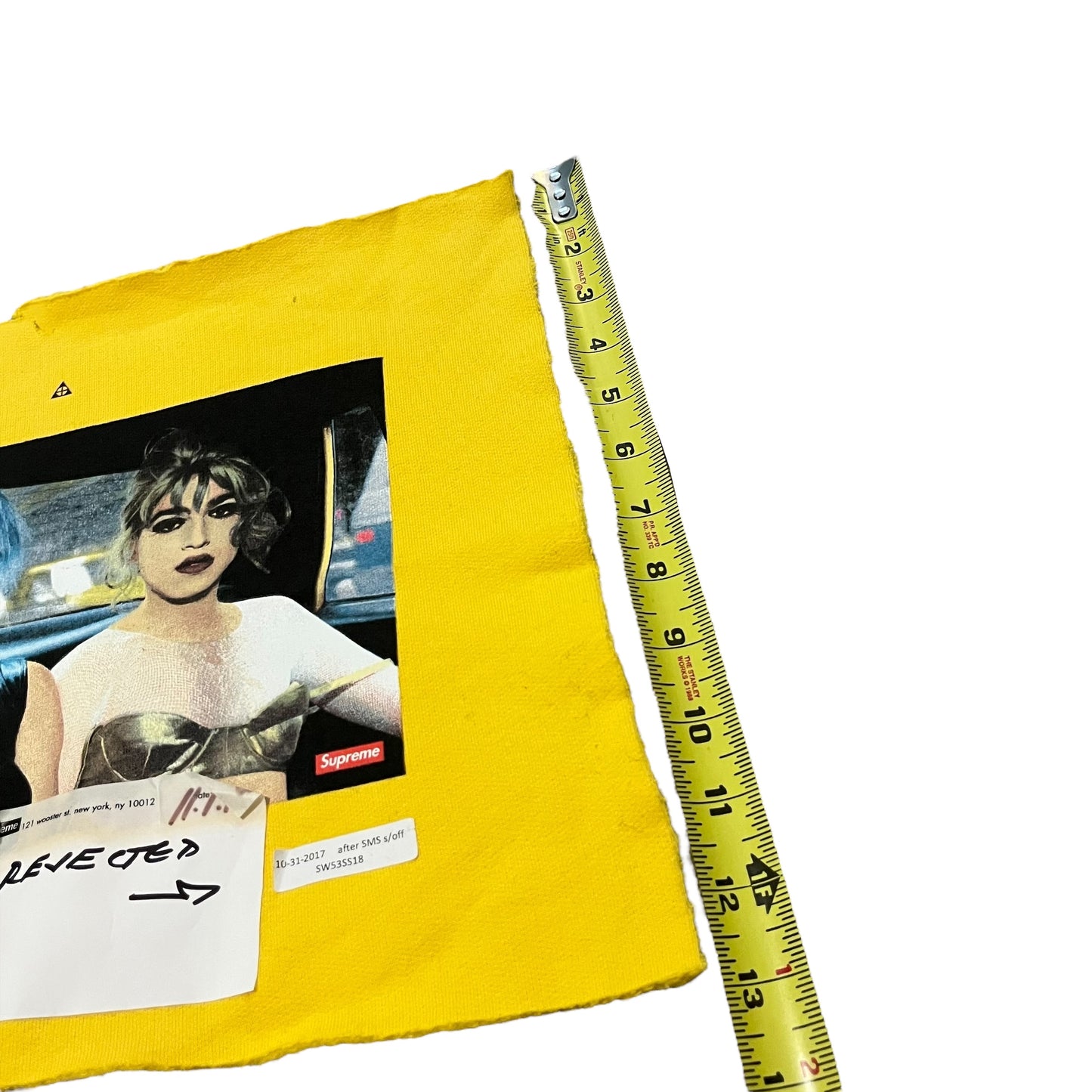 Supreme x Nan Goldin Test Print Fabric Swatch (Yellow)