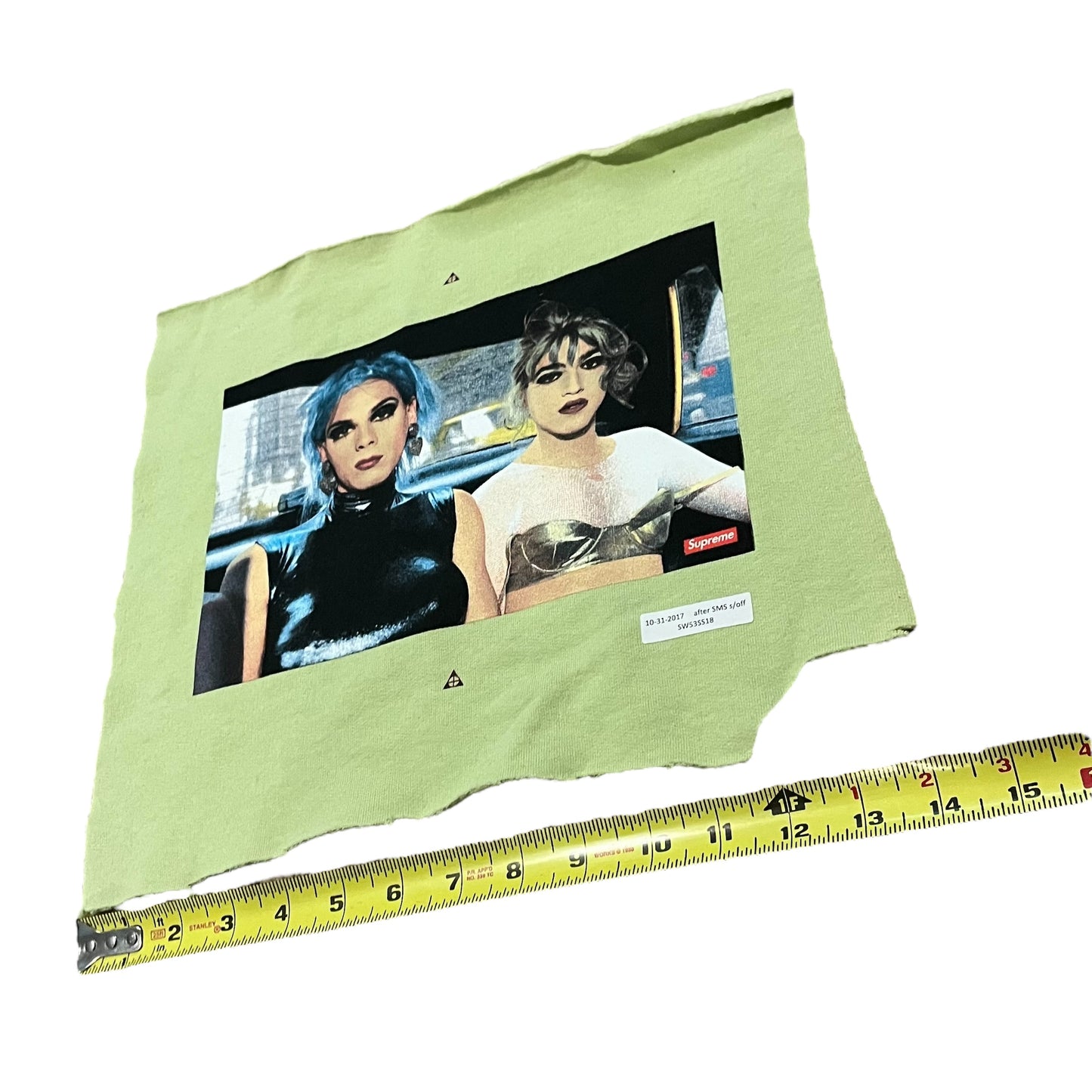 Supreme x Nan Goldin Test Print Fabric Swatch (Pale Green)