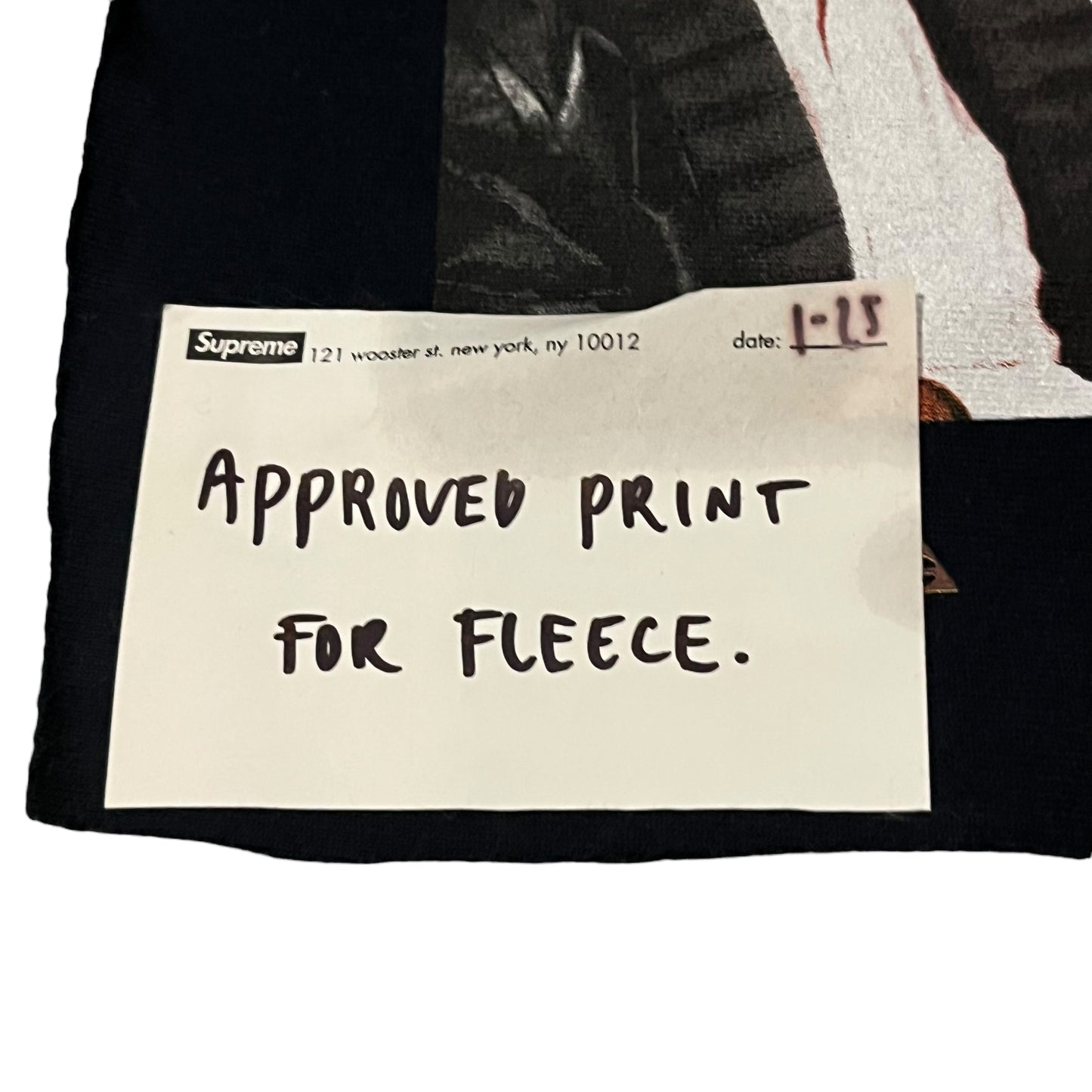 Supreme x Michael Jackson Test Print Fabric Swatch (Navy)