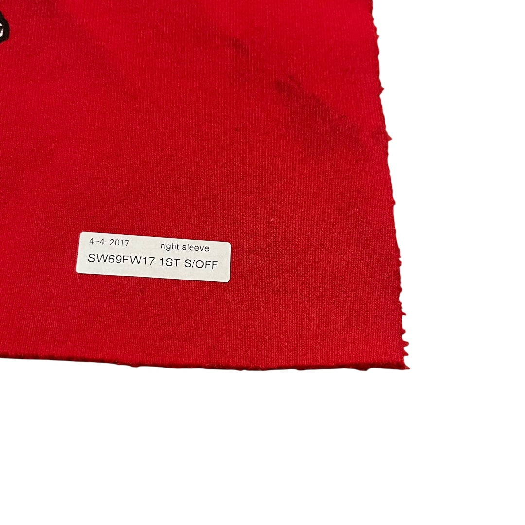 Supreme Menace Test Print Fabric Swatch ( Red / Right )