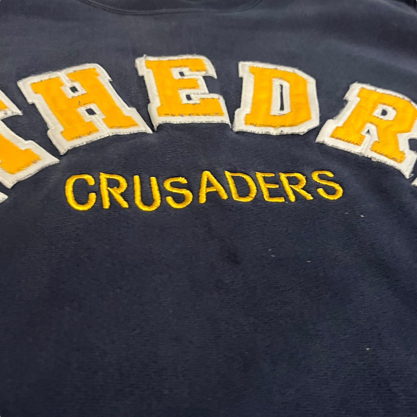 VINTAGE Champion Cathedral Crusaders Reverse Weave Sweatshirt (XL)