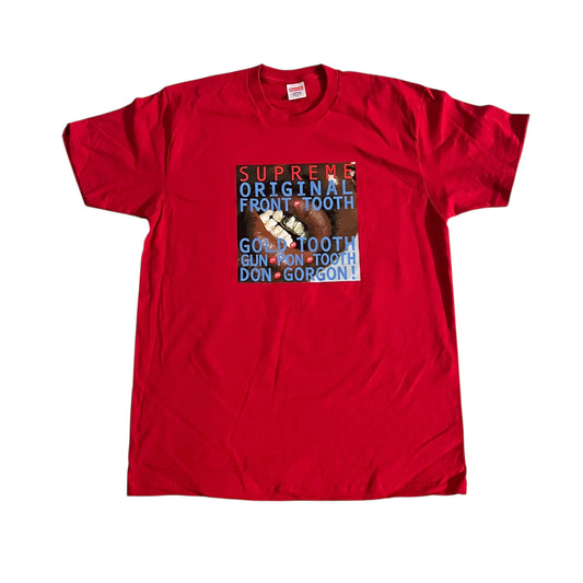 Supreme Gold Tooth T Shirt - Red