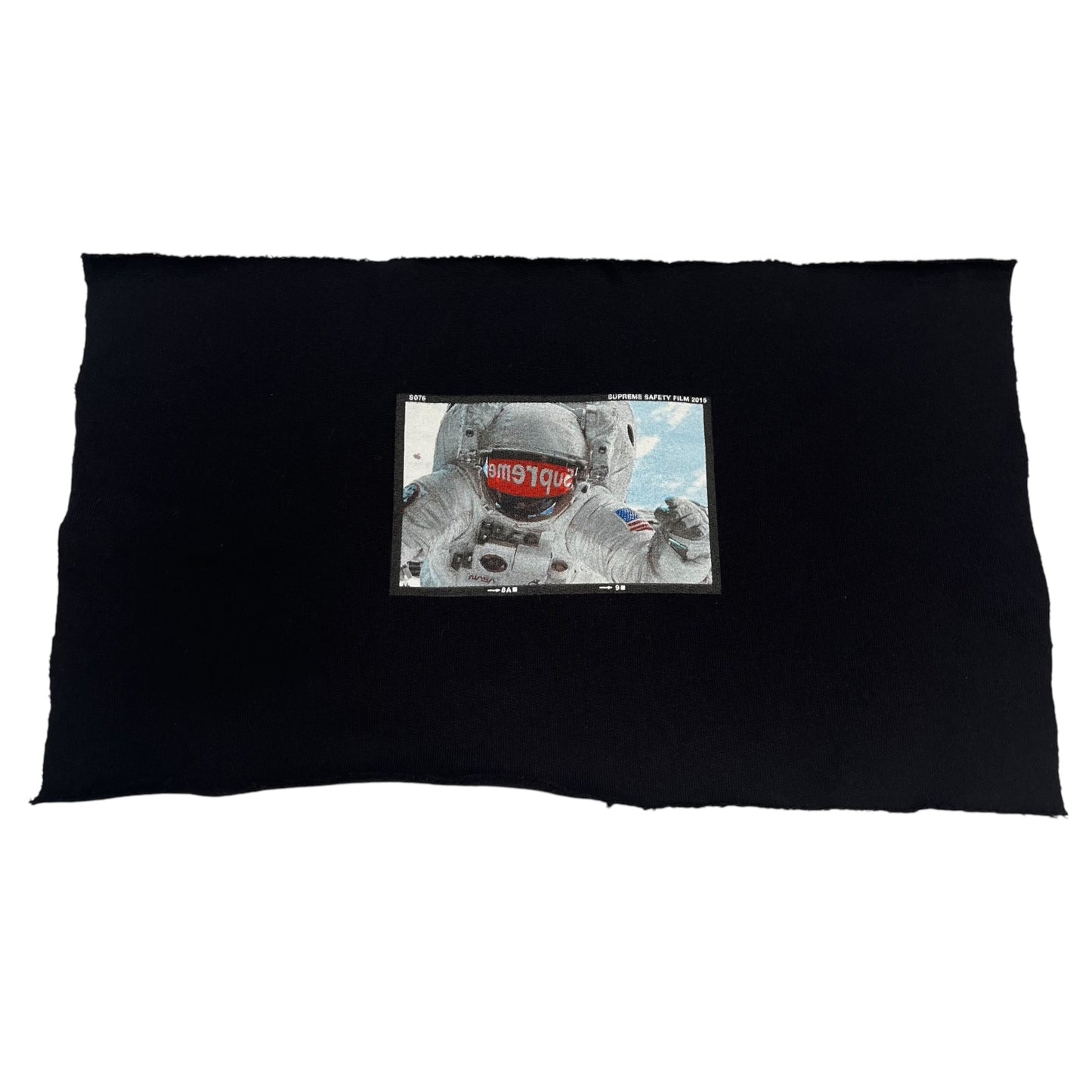 Supreme "Astronaut" Test Print Fabric Swatch - Black