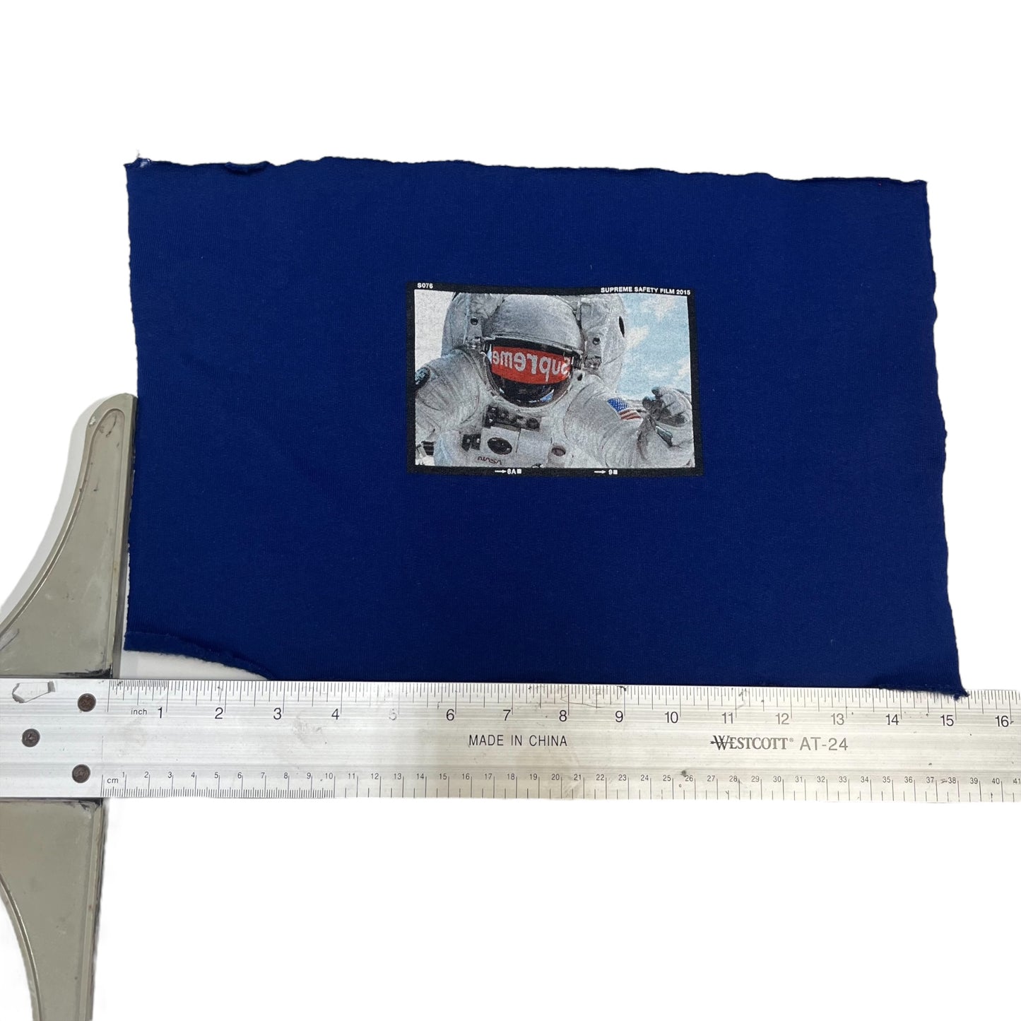 Supreme "Astronaut" Test Print Fabric Swatch - Blue