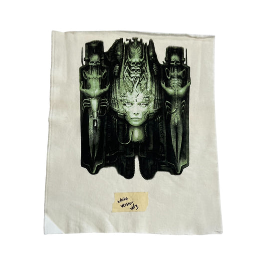 SAMPLE Supreme x HR Giger Test Print Swatch - White