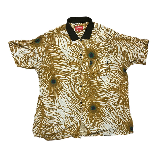 Supreme Peacock Rayon Shirt - Yellow (SS16)