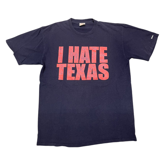 Supreme I Hate Texas T Shirt - Navy (Large)