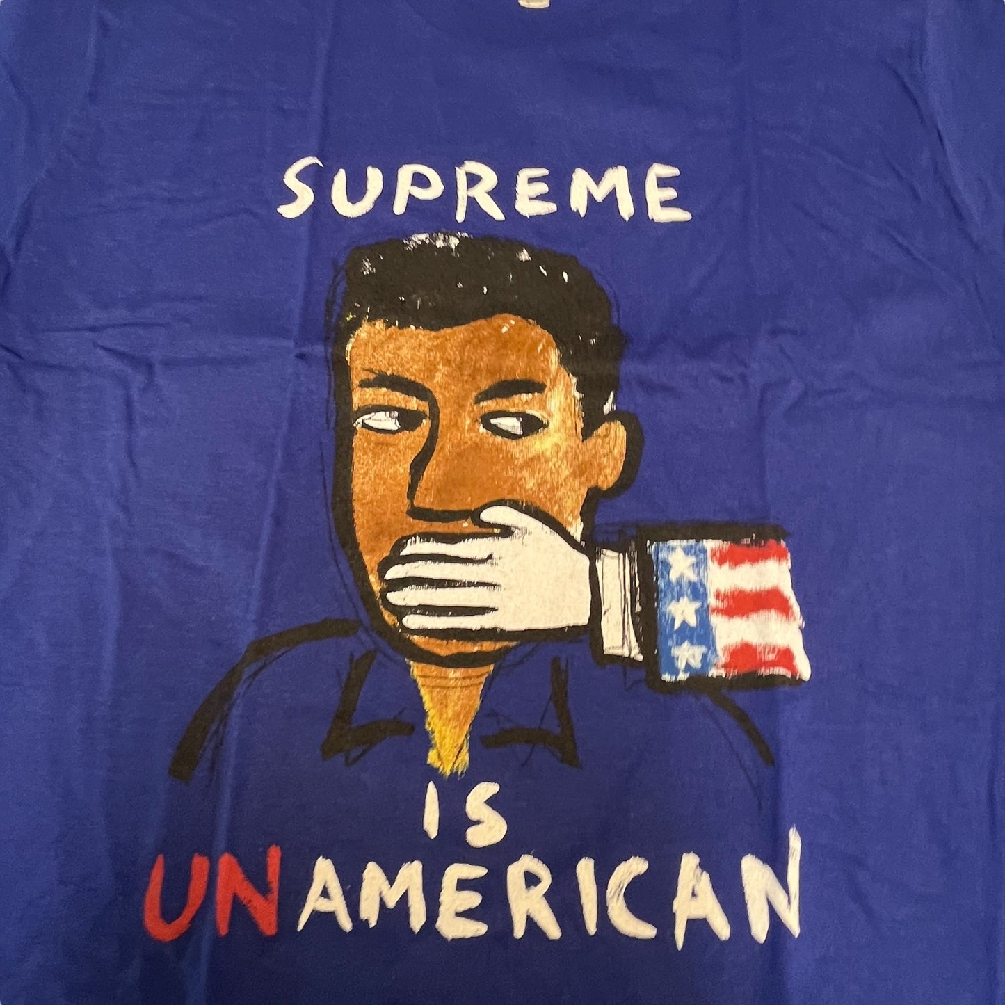 SAMPLE Supreme Unamerican T-Shirt - Blue (Large)