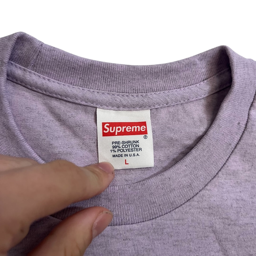 Supreme x Barrington Levy Shaolin Temple T-Shirt - Heather Lavender (Large)