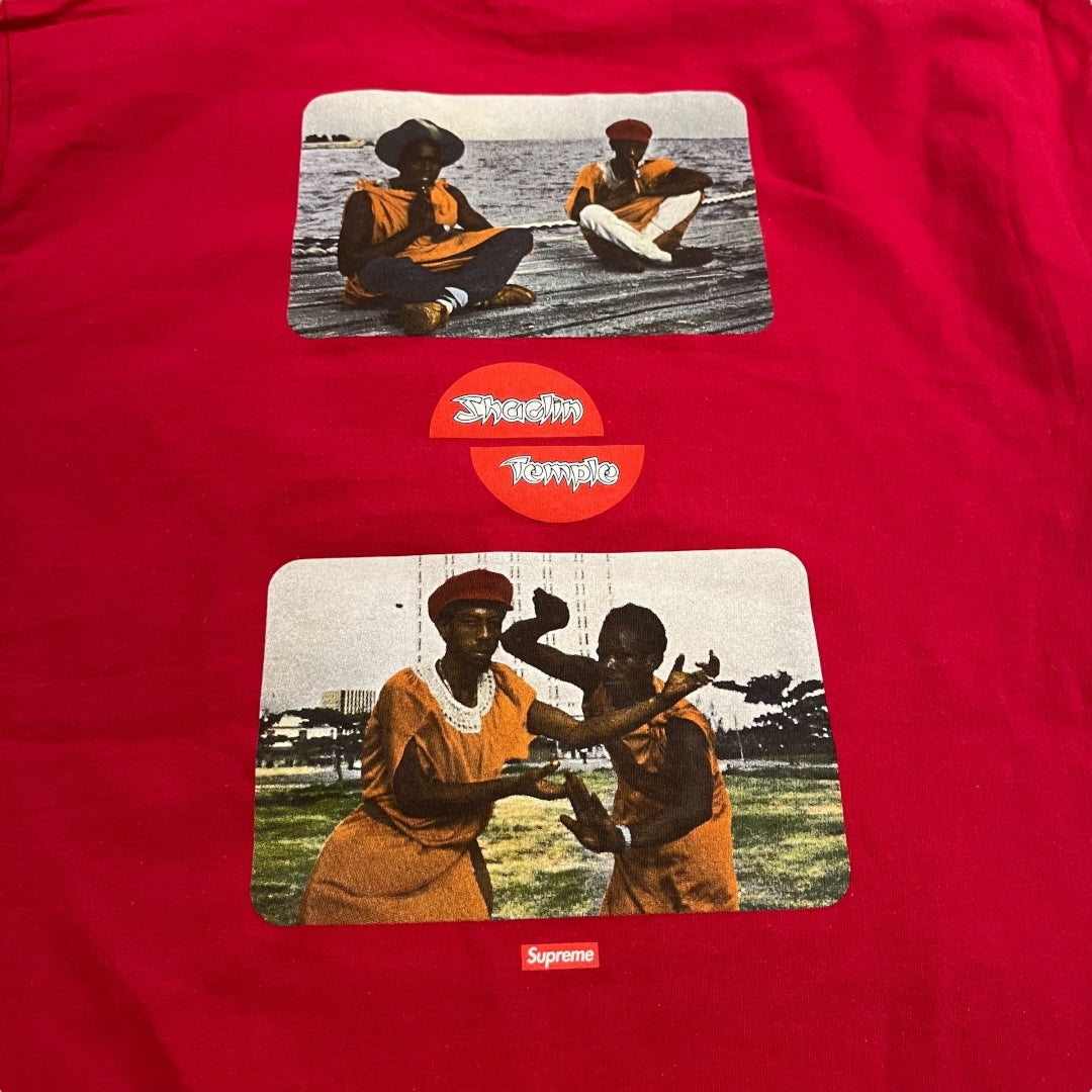 Supreme x Barrington Levy Shaolin Temple T-Shirt - Red (Large)