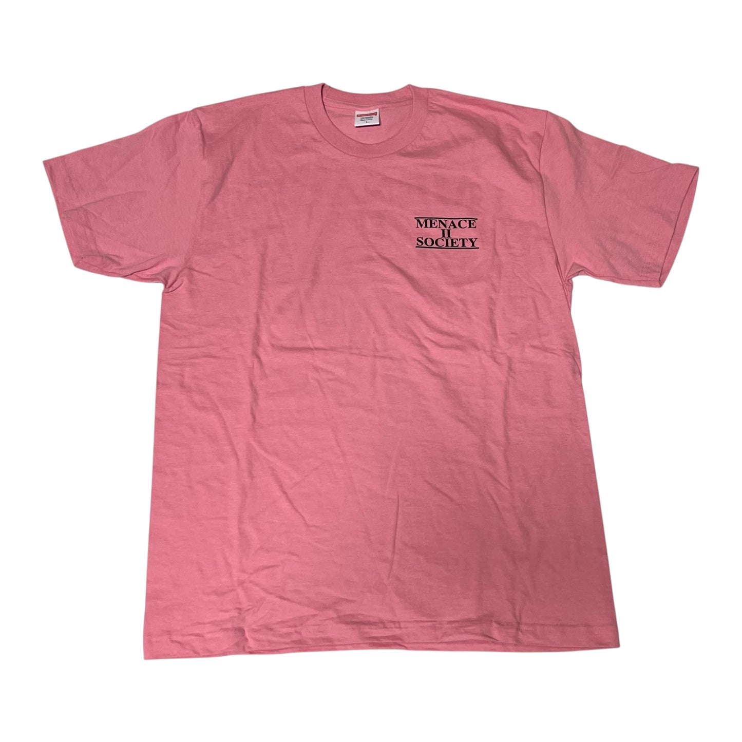 Supreme Menace 2 Society T-Shirt - Pink (Large)