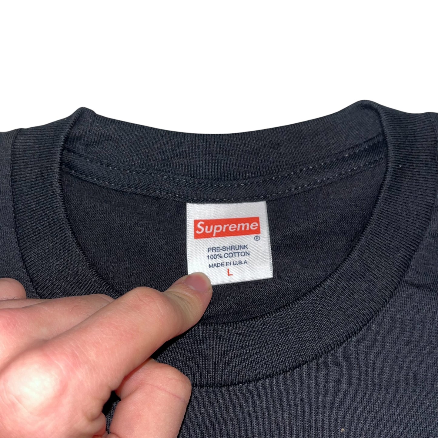 Supreme Kinetic Logo T-Shirt - Black (Large)