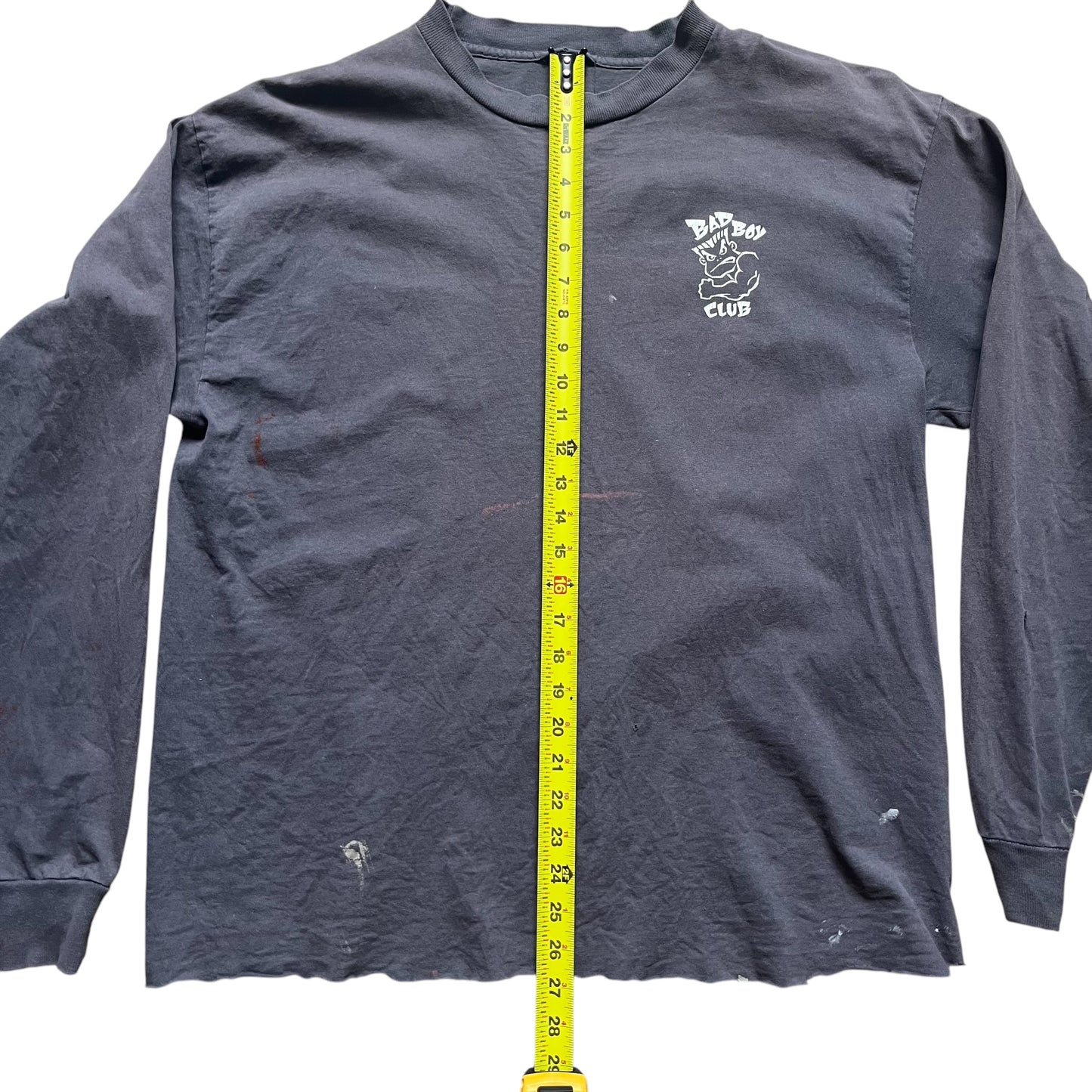 VINTAGE Bad Boy Club Thrashed Long Sleeve T-Shirt (Large)